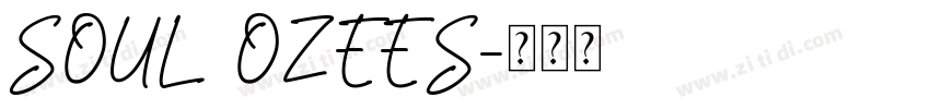 SOUL OZEES字体转换